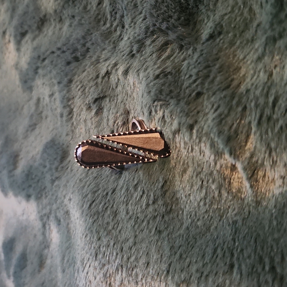 Twin drop cocktail ring